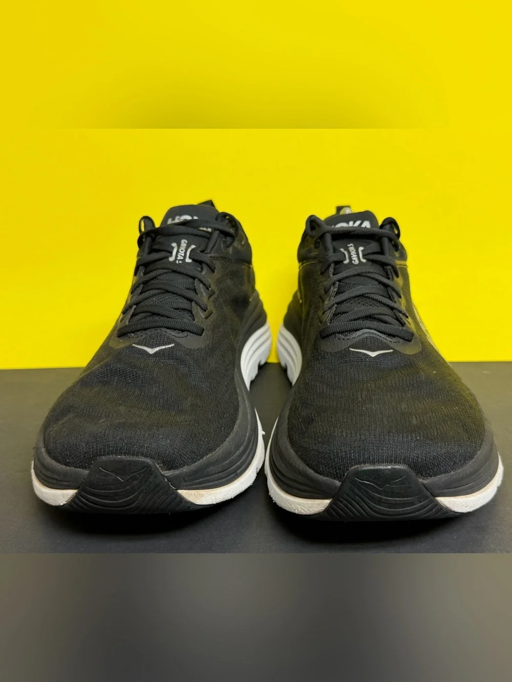 Hoka One One Gaviota 5 Mens Size 10.5D White Athletic Running Shoes